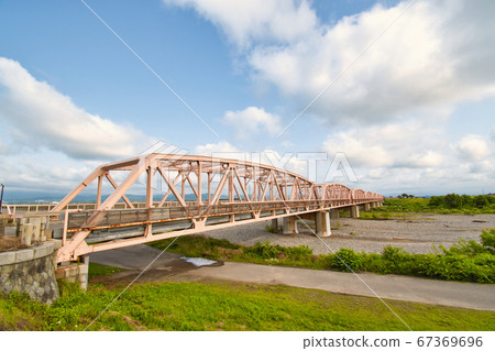 Awao Ohashi Bridge over the Tedori River in Ishikawa Prefecture 67369696