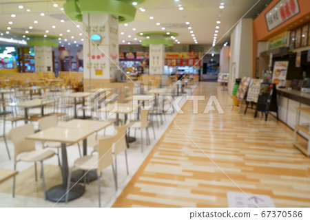 Food court during the self-restraint period with the new Corona Food court during the self-restraint period with the new Corona 67370586