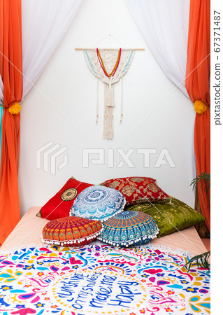 Marrakech bedroom in bright colors with home Marrakech bedroom in bright colors with home 67371487