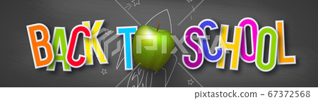 Back to school typography design. 67372568