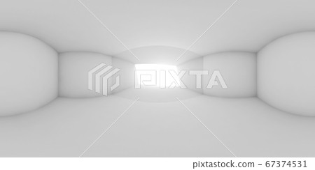 Abstract empty white interior, 3d panorama - Stock Illustration ...