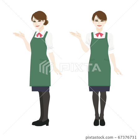 Female clerk to guide Female clerk to guide 67376731