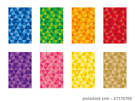 Geometric pattern background set triangle 67376768