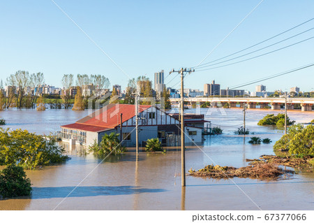 Typhoon No. 19 heavy rain flood Arakawa riverbed 67377066