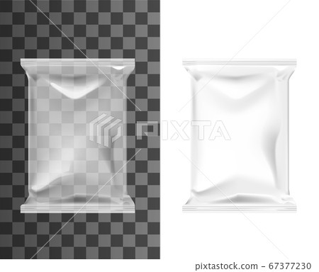Pouch bag, sachet pack, blank plastic foil package 67377230