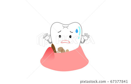 Teeth that are likely to progress to tooth decay due to plaque and dirt on the periodontal pocket 67377841