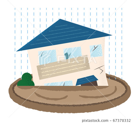 Vector illustration of a flooded house - Stock Illustration [67378332 ...