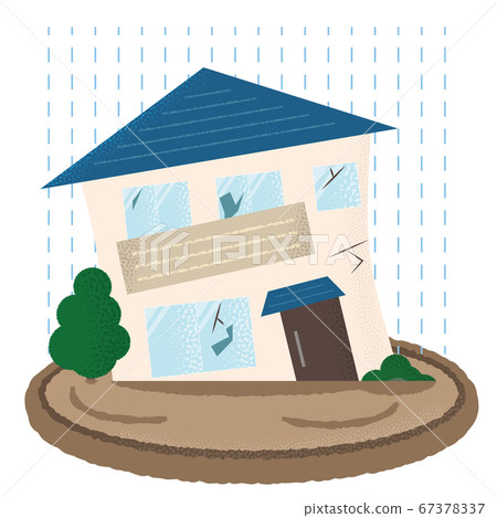 Vector illustration of a flooded house Vector illustration of a flooded house 67378337