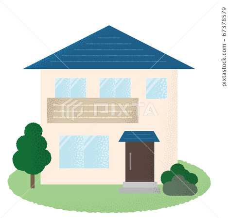 Vector illustration of a detached house 67378579