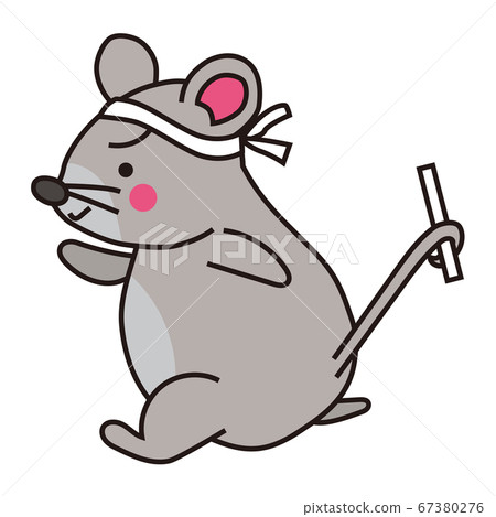 rat running clipart illustration