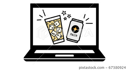 在線酒會視頻聊天計算機矢量圖圖標素材 在線酒會視頻聊天計算機矢量圖圖標素材 67380924