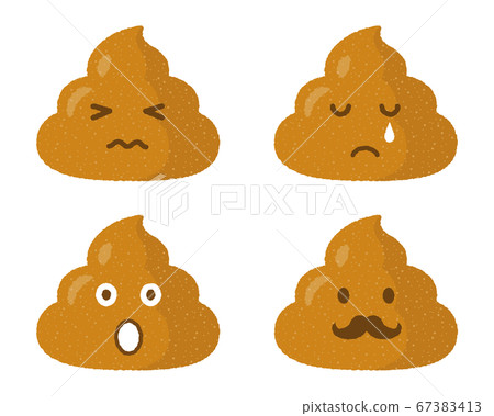 Poop character (Facial expression set B) 67383413