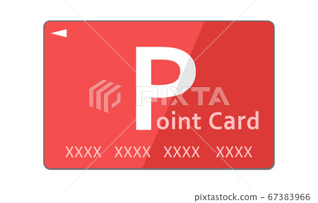 Illustration of red point card - Stock Illustration [67383966] - PIXTA