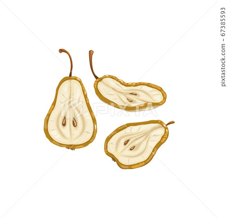 Pear dried fruits, dry food snack, fruit sweets Pear dried fruits, dry food snack, fruit sweets 67385593