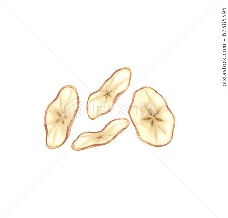 Apple dried fruits, dry food snack, fruit sweets Apple dried fruits, dry food snack, fruit sweets 67385595