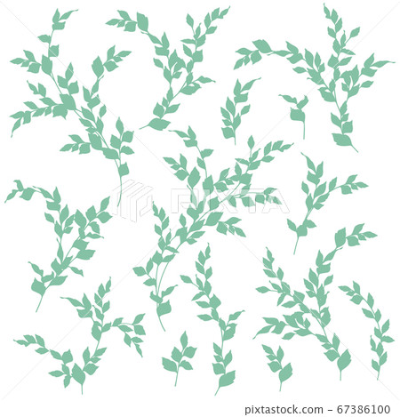 簡單而時尚的植物插圖 67386100