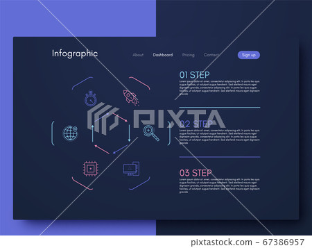 Vector graphic infographics. Template for creating 67386957