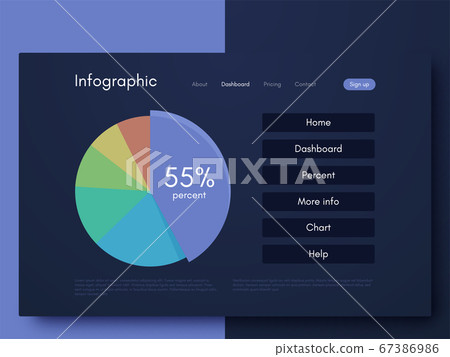 Vector graphic infographics. Template for creating Vector graphic infographics. Template for creating 67386986