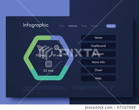 Vector graphic infographics. Template for creating Vector graphic infographics. Template for creating 67387099