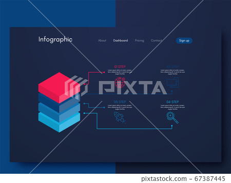 Vector graphic infographics. Template for creating Vector graphic infographics. Template for creating 67387445