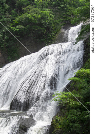 Stock Photo: Fukuroda Falls early summer, Daigo Town, Ibaraki Prefecture 67387564