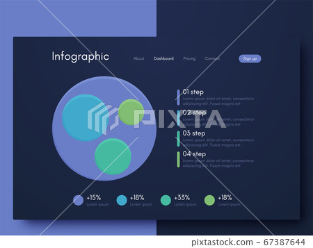 Vector graphic infographics. Template for creating - Stock Illustration ...