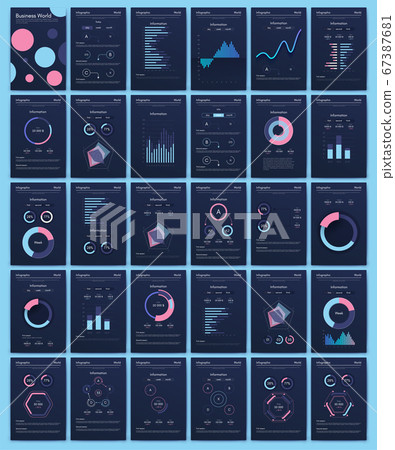 Modern infographic vector elements for business Modern infographic vector elements for business 67387681