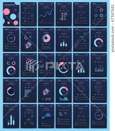 Modern infographic vector elements for business Modern infographic vector elements for business 67387682