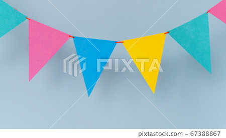 Celebration, party background garland, triangular flag Celebration, party background garland, triangular flag 67388867