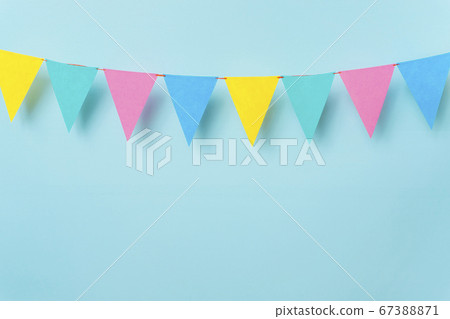 Celebration, party background garland, triangular flag Celebration, party background garland, triangular flag 67388871
