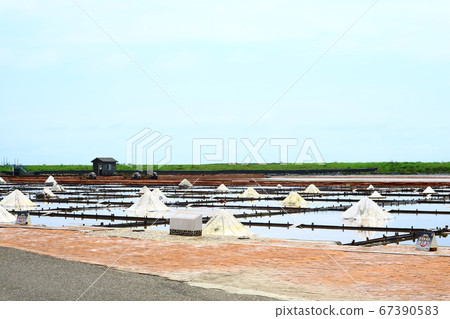 Tainan, Beimen District, Yantian, drying salt, summer, field, heat, summer, reflection, sicao Tainan, Beimen District, Yantian, drying salt, summer, field, heat, summer, reflection, sicao 67390583