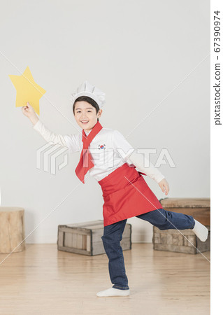 Happy children concept, a portrait of asian children smiling 381 67390974