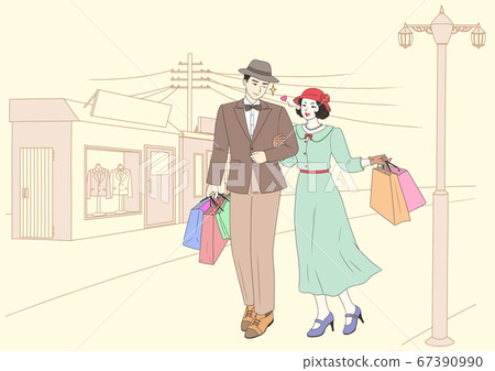 Retro style shopping, sale, coupon poster, and banner design illustration 001 Retro style shopping, sale, coupon poster, and banner design illustration 001 67390990