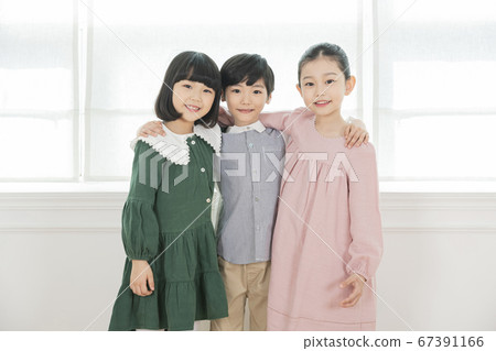 Happy children concept, a portrait of asian children smiling 176 Happy children concept, a portrait of asian children smiling 176 67391166