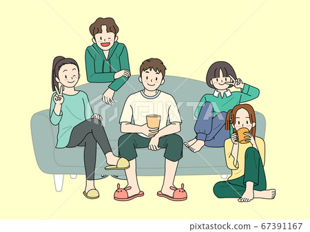 We are family. Concept of happy family illustration008 67391167