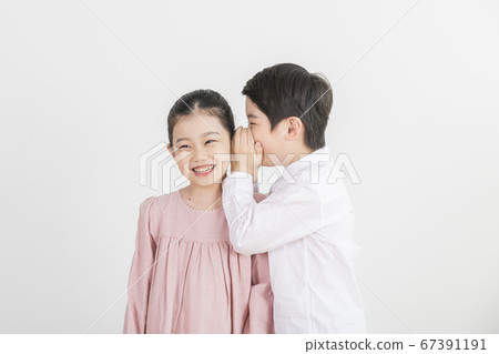 Happy children concept, a portrait of asian children smiling 227 67391191