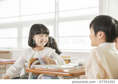 Happy children concept, a portrait of asian children smiling 104 67391262