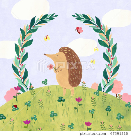 Landscape nature with vintage color illustration 010 Landscape nature with vintage color illustration 010 67391316