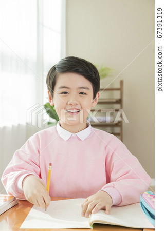 Happy children concept, a portrait of asian children smiling 056 67391319