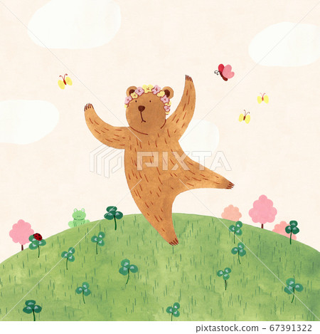 Landscape nature with vintage color illustration 005 67391322