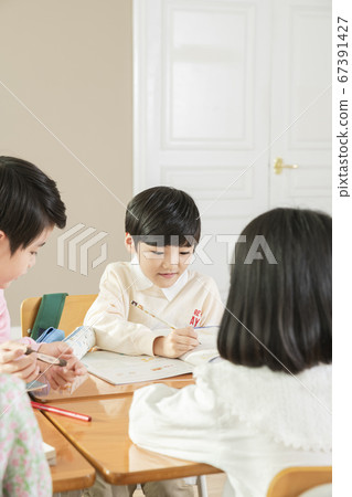 Happy children concept, a portrait of asian children smiling 116 67391427