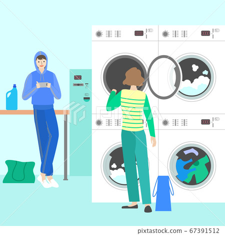 unmanned machinery and self service device in the store illustration 004 67391512