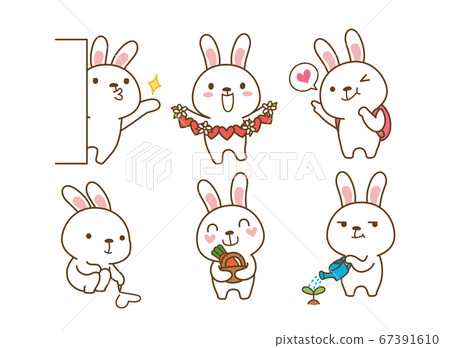 Set of Emoticons. Emoji character cartoon animals illustration 012 Set of Emoticons. Emoji character cartoon animals illustration 012 67391610