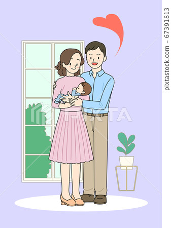 We are family. Concept of happy family illustration003 We are family. Concept of happy family illustration003 67391813