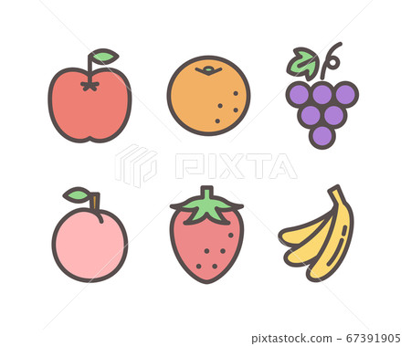 水果簡單圖標集/水果/扁平/可愛 67391905