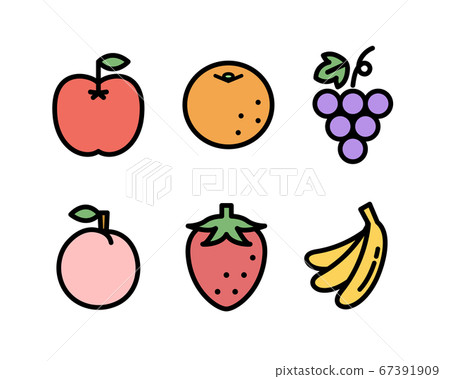 水果簡單圖標集/水果/扁平/可愛 67391909