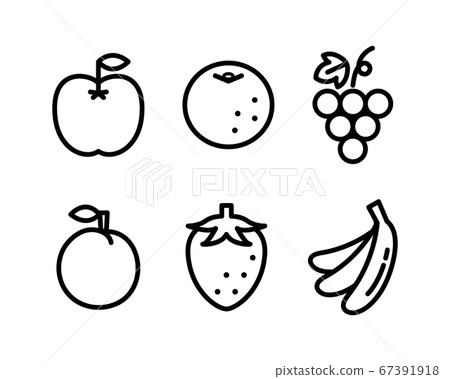 水果簡單圖標集/水果/扁平/可愛 水果簡單圖標集/水果/扁平/可愛 67391918