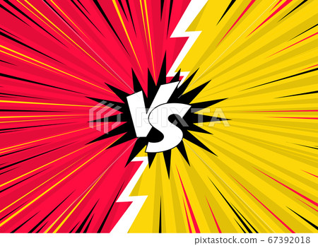 VS versus symbol for confrontation or opposition design concept illustration 001 67392018