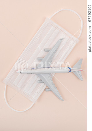 Travel concept- traveler accessories on colorful background 057 67392102