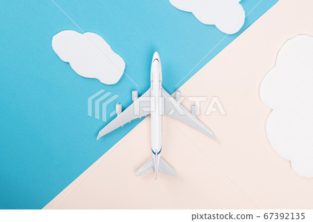 Travel concept- traveler accessories on colorful background 067 Travel concept- traveler accessories on colorful background 067 67392135